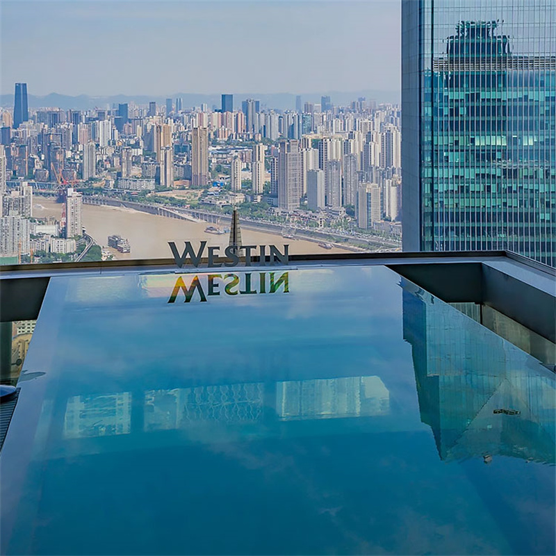 Classic Supported On 3-Sides Window Swimming Pool - Leyu Piscina clásica apoyada en ventana de 3 lados - Leyu