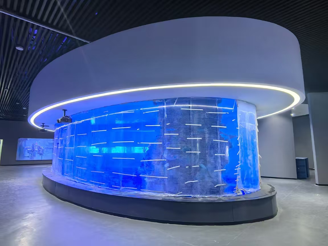 Acuario acr&iacute;lico - instalaci&oacute;n