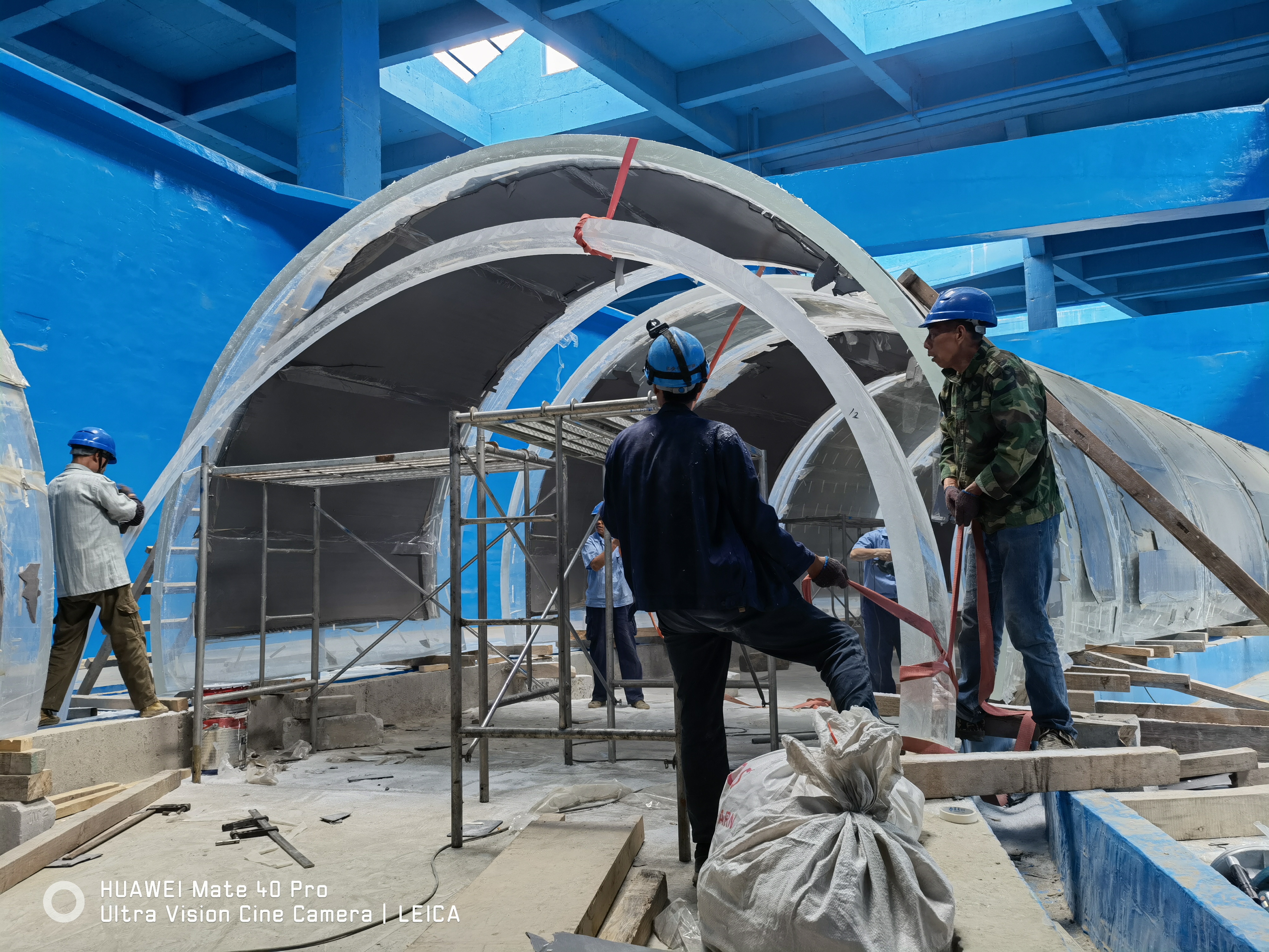 T&uacute;nel acr&iacute;lico - instalaci&oacute;n