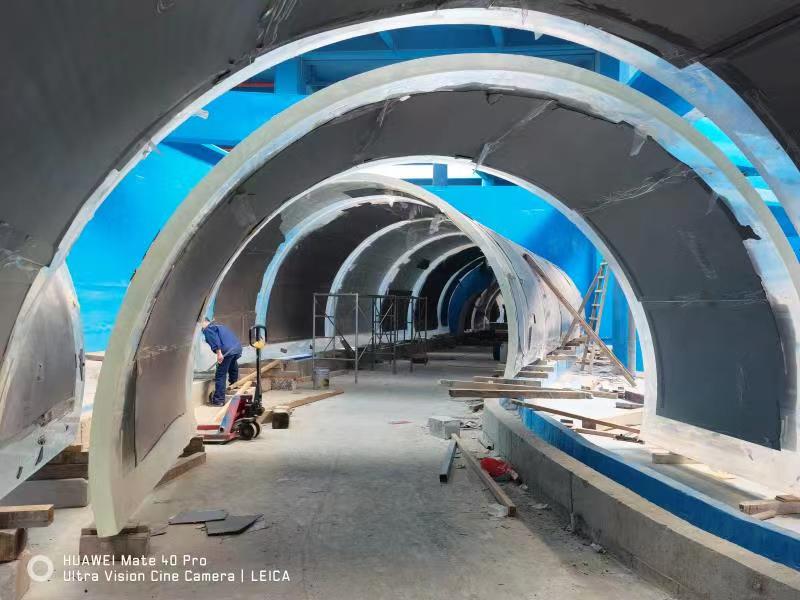 Acuario t&uacute;nel acr&iacute;lico - f&aacute;brica