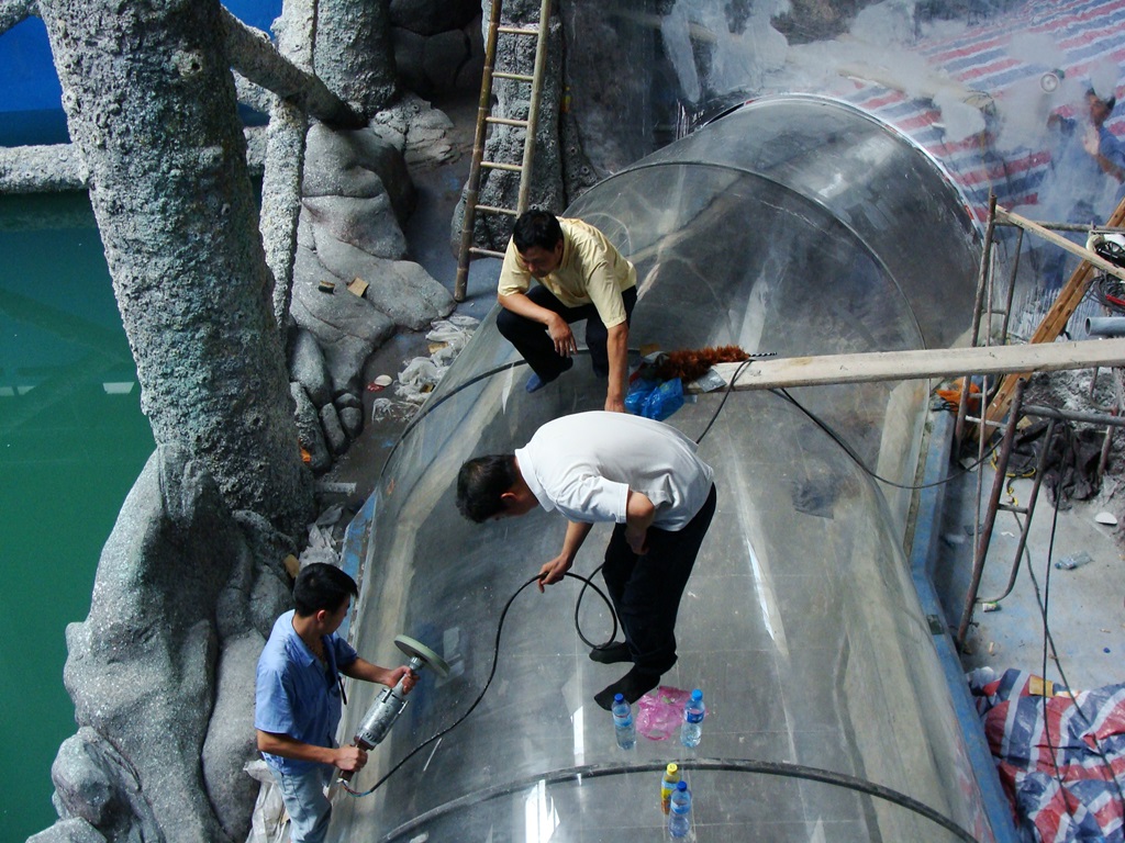 Hefei Hanhai Polar Ocean World - T&uacute;nel del acuario Leyu (4)