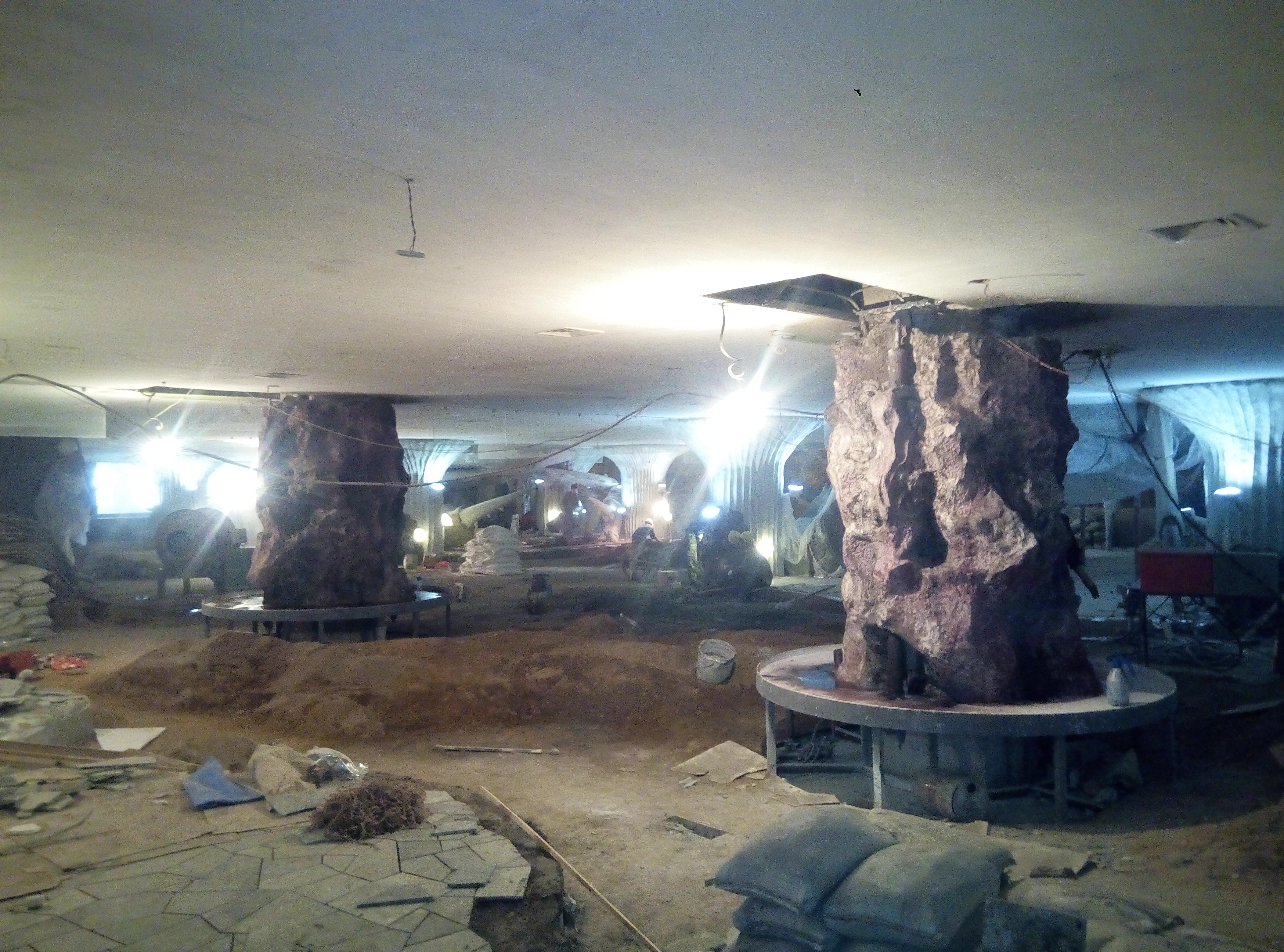 Acuario cil&iacute;ndrico acr&iacute;lico - instalaci&oacute;n