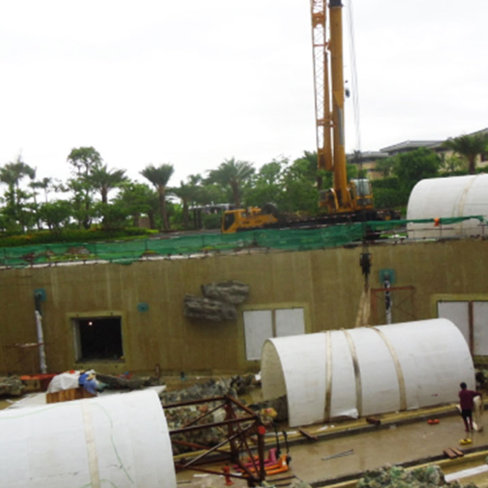 Leyu Acrylic también puede construir acuarios como el Bangalore Tunnel Aquarium - LEYU 