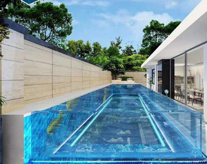 Descubra el futuro de la natación de lujo: piscinas acrílicas de agua salada sin cloro diseñadas para Oriente Medio