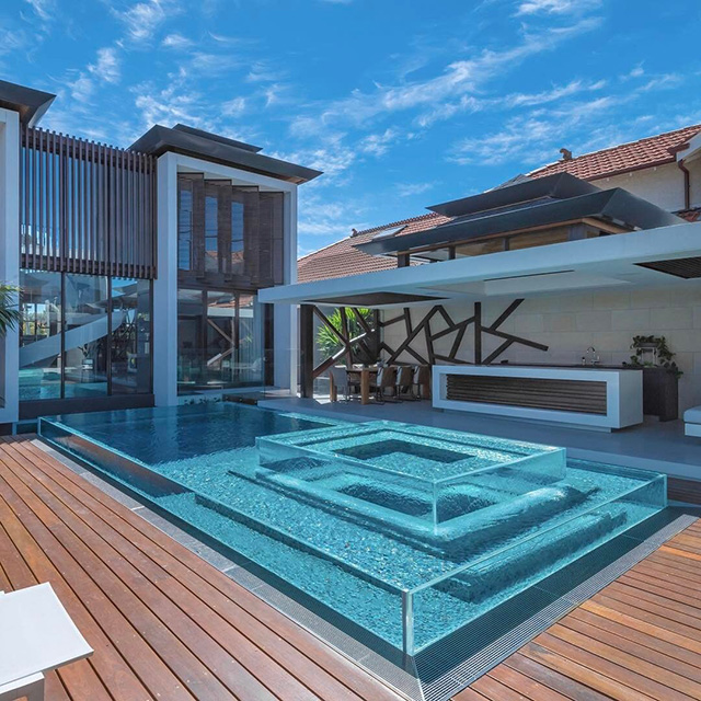 Descubra lo último en lujo acuático: lámina acrílica Leyu para piscinas en Filipinas y más allá del sudeste asiático