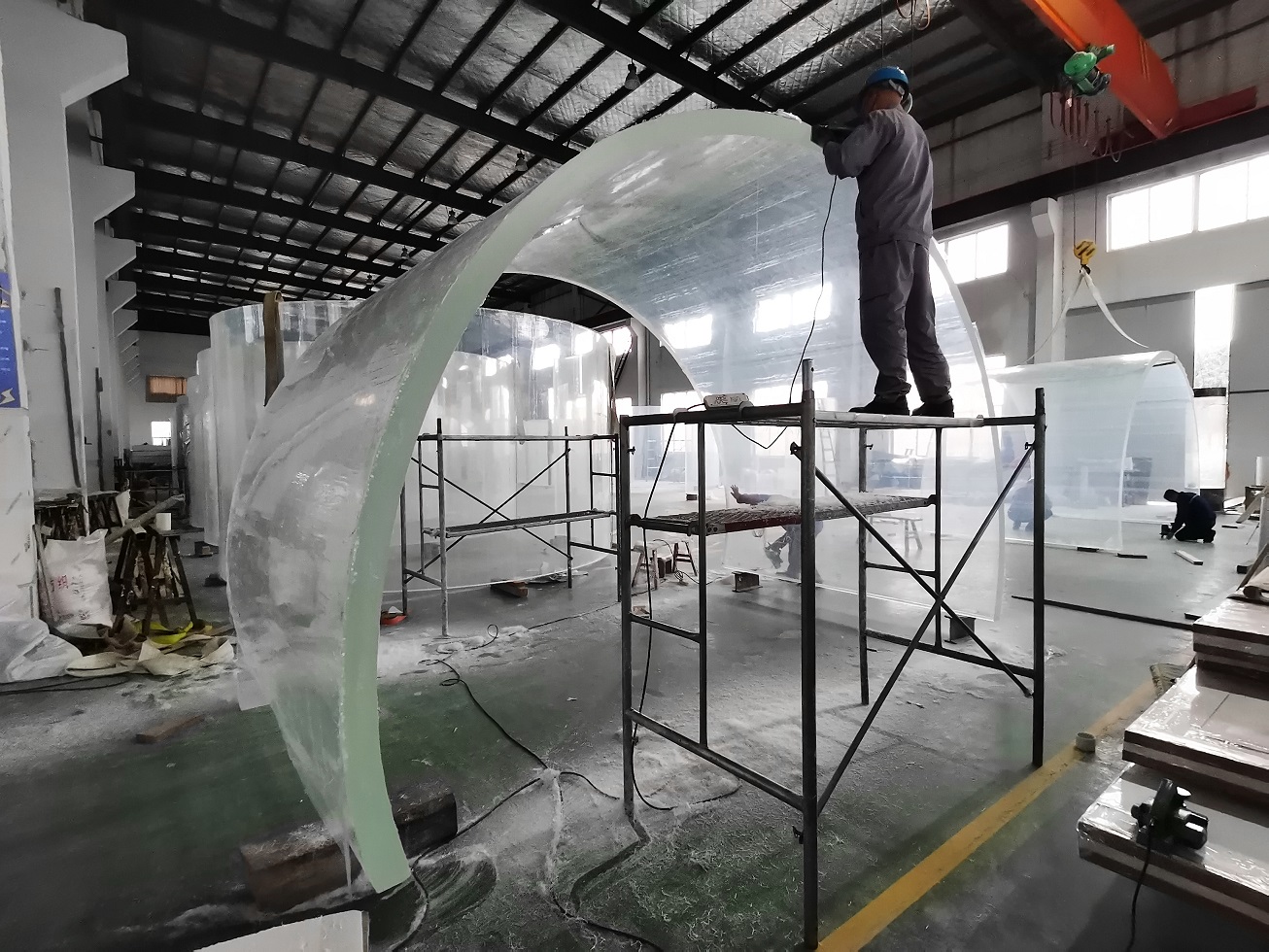 Acuario túnel fabricado por la fábrica de acrílico Leyu - LEYU