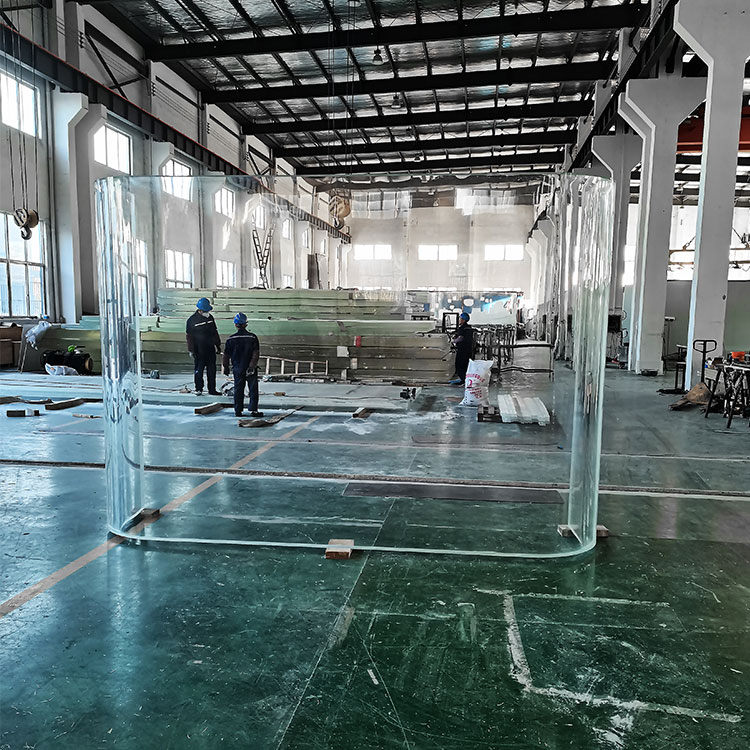 Instalación de ventanas acrílicas para estanques Leyu Acrylic Factory se especializa en proporcionar videos de instalación - LEYU
