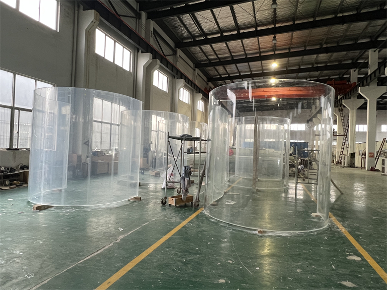 Acuario de acrílico con cilindro transparente grande, pecera, Leyu Acrylic Factory se personaliza para usted - LEYU