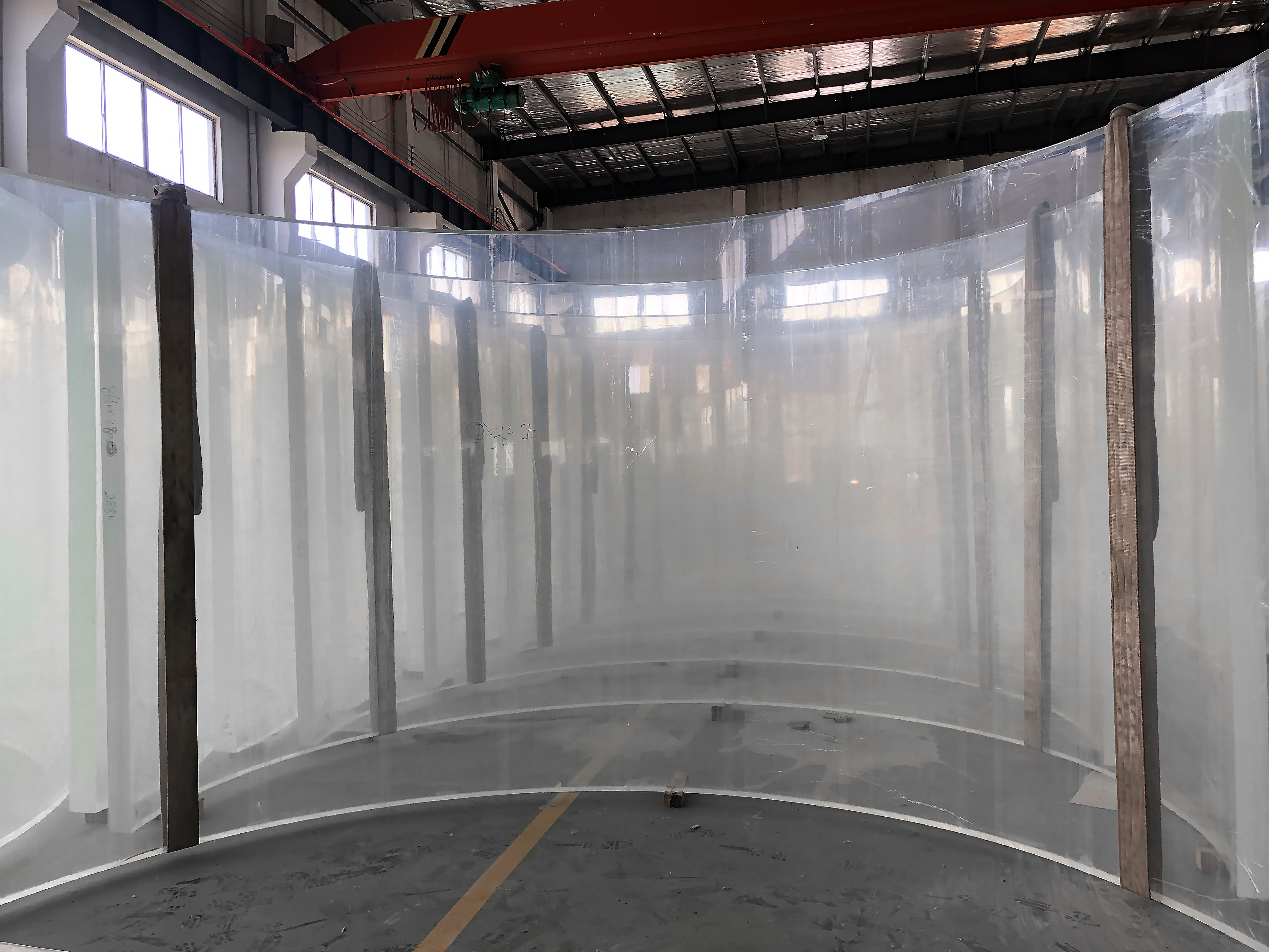 Láminas acrílicas para la fabricación de acuarios de túnel submarino - Fábrica de productos de láminas acrílicas Leyu