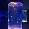 Acuario cilíndrico transparente acrílico empaquetado en paneles multicapa - leyu