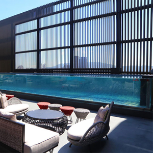 Fabricante e instalador de paredes de piscina de acrílico transparente con varios espesores de 20 a 800 mm - Leyu