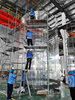 Fabricación e instalación de cilindro acrílico grande - LEYU
